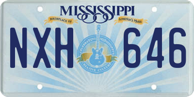 MS license plate NXH646