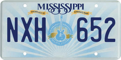 MS license plate NXH652