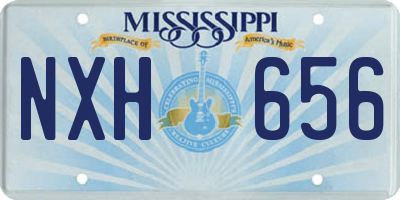 MS license plate NXH656