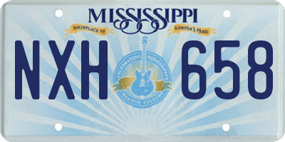 MS license plate NXH658
