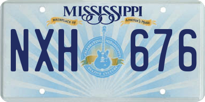 MS license plate NXH676