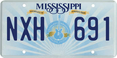 MS license plate NXH691