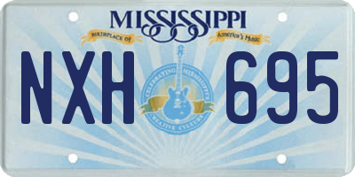 MS license plate NXH695