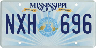 MS license plate NXH696