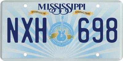 MS license plate NXH698