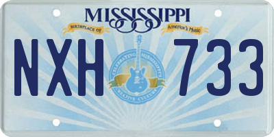 MS license plate NXH733