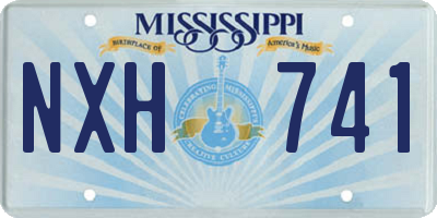 MS license plate NXH741