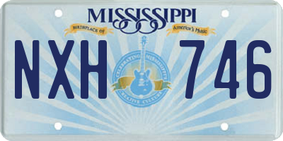 MS license plate NXH746