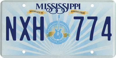 MS license plate NXH774