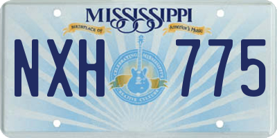 MS license plate NXH775