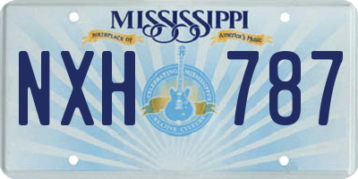 MS license plate NXH787