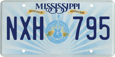 MS license plate NXH795