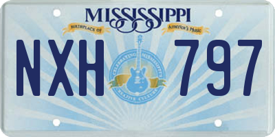 MS license plate NXH797
