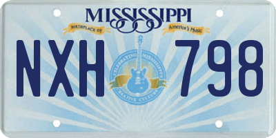 MS license plate NXH798