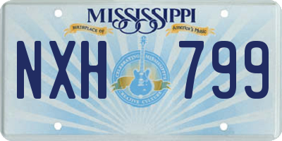 MS license plate NXH799
