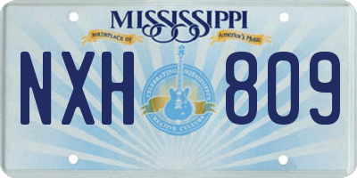 MS license plate NXH809