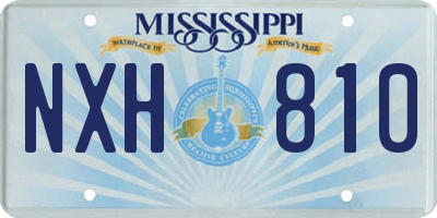 MS license plate NXH810