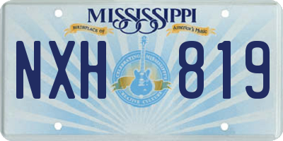 MS license plate NXH819