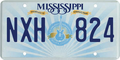MS license plate NXH824