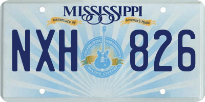 MS license plate NXH826