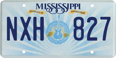 MS license plate NXH827