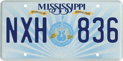 MS license plate NXH836