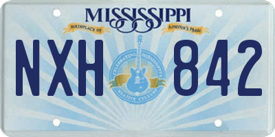 MS license plate NXH842