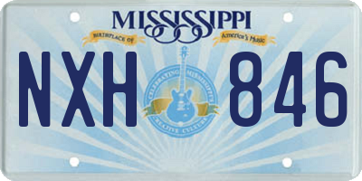 MS license plate NXH846