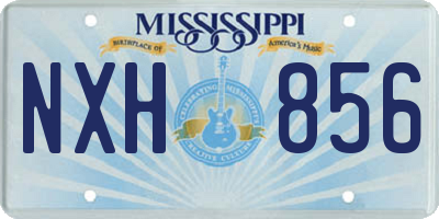 MS license plate NXH856
