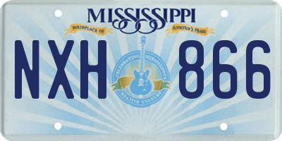 MS license plate NXH866