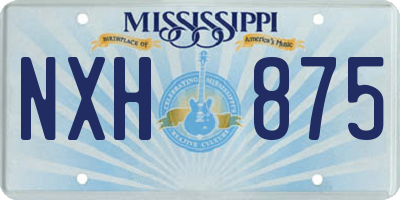 MS license plate NXH875