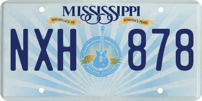MS license plate NXH878