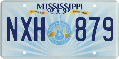 MS license plate NXH879