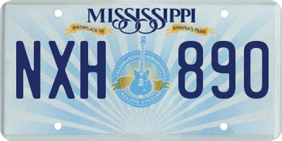 MS license plate NXH890