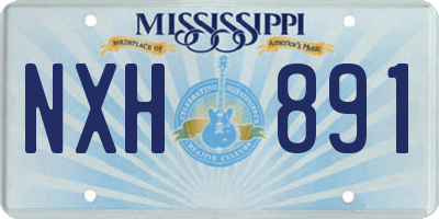 MS license plate NXH891