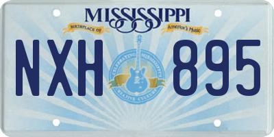 MS license plate NXH895
