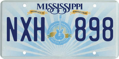 MS license plate NXH898