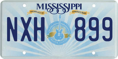 MS license plate NXH899