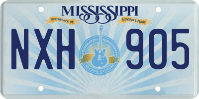 MS license plate NXH905