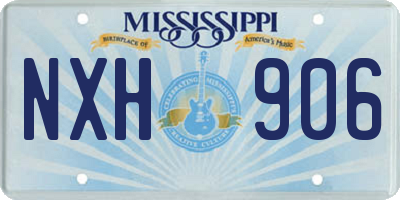 MS license plate NXH906