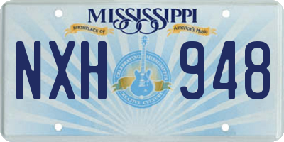 MS license plate NXH948
