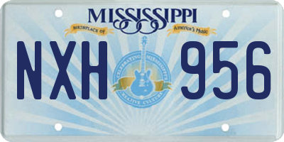 MS license plate NXH956
