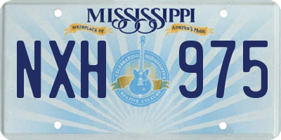 MS license plate NXH975