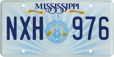 MS license plate NXH976