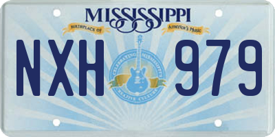 MS license plate NXH979