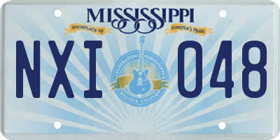 MS license plate NXI048