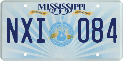MS license plate NXI084