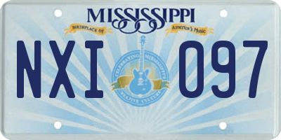 MS license plate NXI097