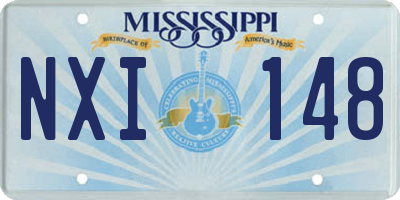 MS license plate NXI148