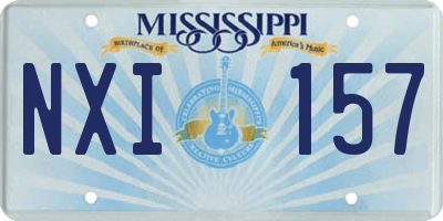 MS license plate NXI157